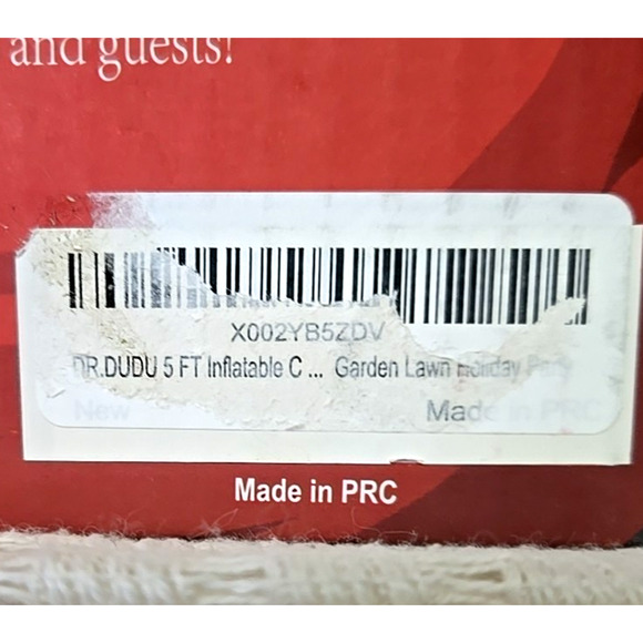 NIB Inflatable 5 Ft Decorated Christmas Tree Lighted Indoor Outdoor Stakes - Picture 9 of 9